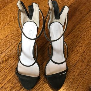 Army green stilettos